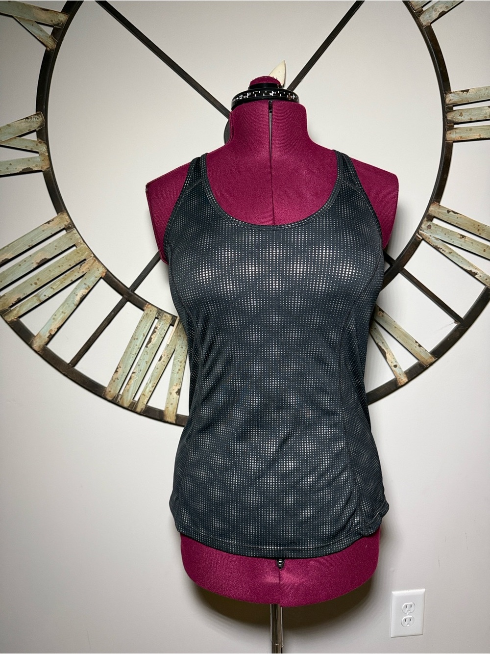 Xersion Black Perforated Racerback Tank